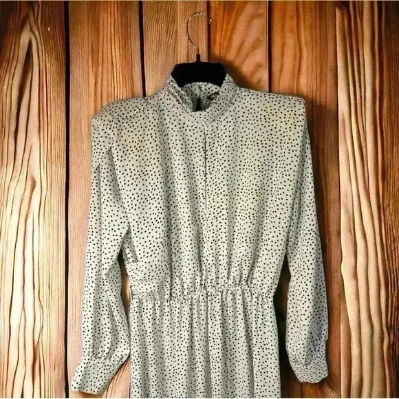 ZARA Famous "Polka Dot Dress" White/Black Size Small Dress. #ZaraPolkaDotDress - Picture 5 of 6